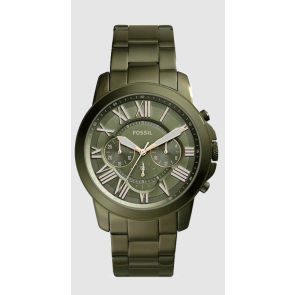 Watch strap Fossil FS5375 Stainless steel Green 22mm